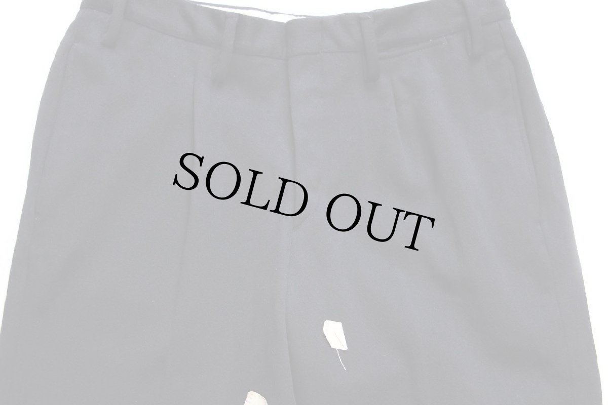 画像4: デッドストック★70s イタリア軍 ワンタック メルトン ウールパンツ 濃紺 48★A (4)