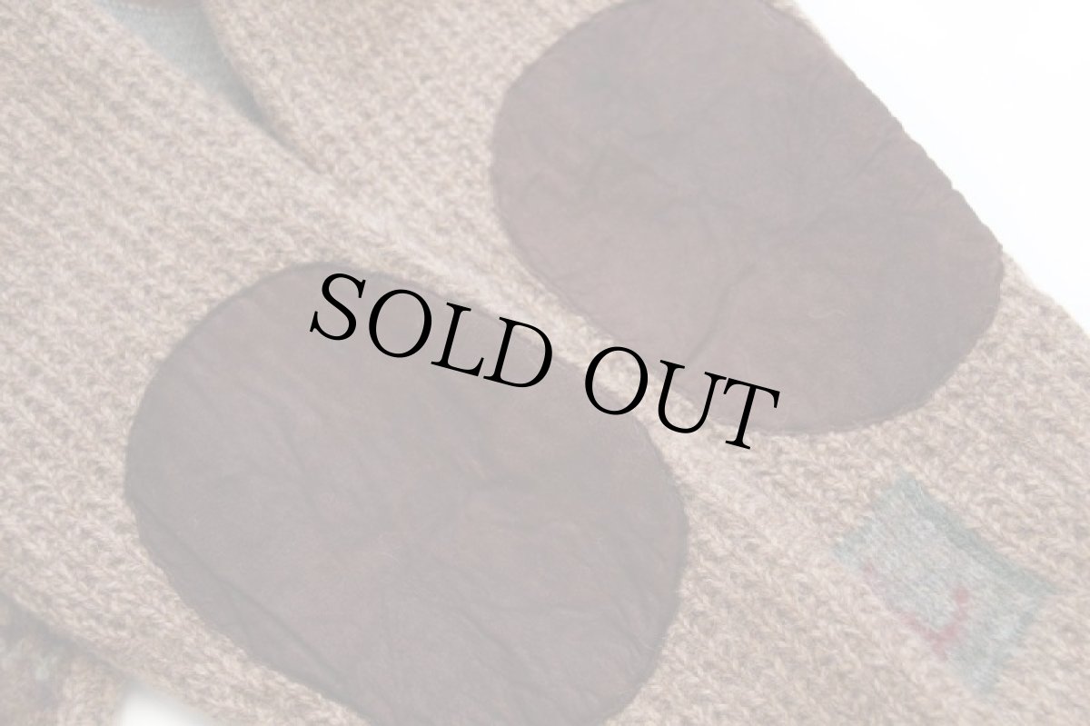 画像7: 90s POLO SPORT ポロ スポーツ ラルフローレン 乗馬柄 パッチワーク ウール×シルク ニットジャケット S (7)