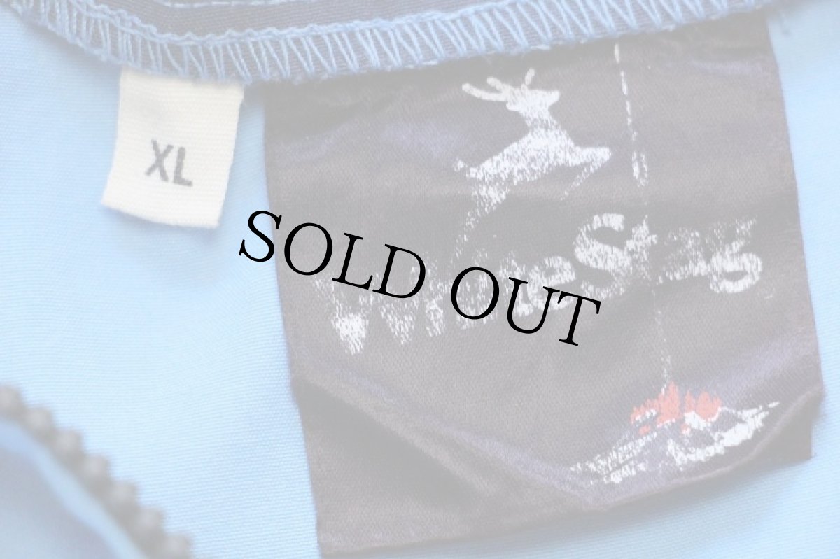 画像4: 80s USA製 White Stag 無地 アノラックパーカー 水色 XL★特大 (4)