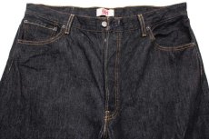 画像4: 00s メキシコ製 Levi'sリーバイス 501 先染め ブラック デニムパンツ w38 L32 (4)