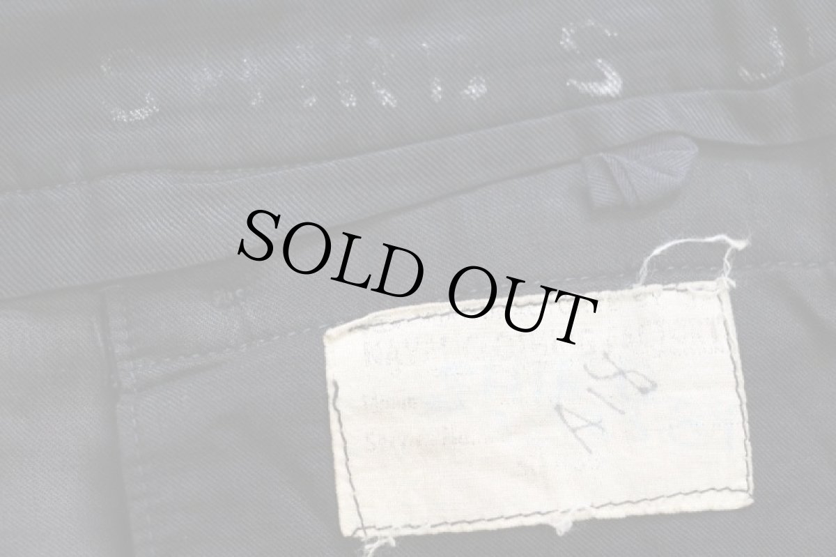 画像7: 40s 米軍 U.S.NAVY NAVAL メルトン ウール セーラーパンツ カスタム 濃紺 w28 (7)