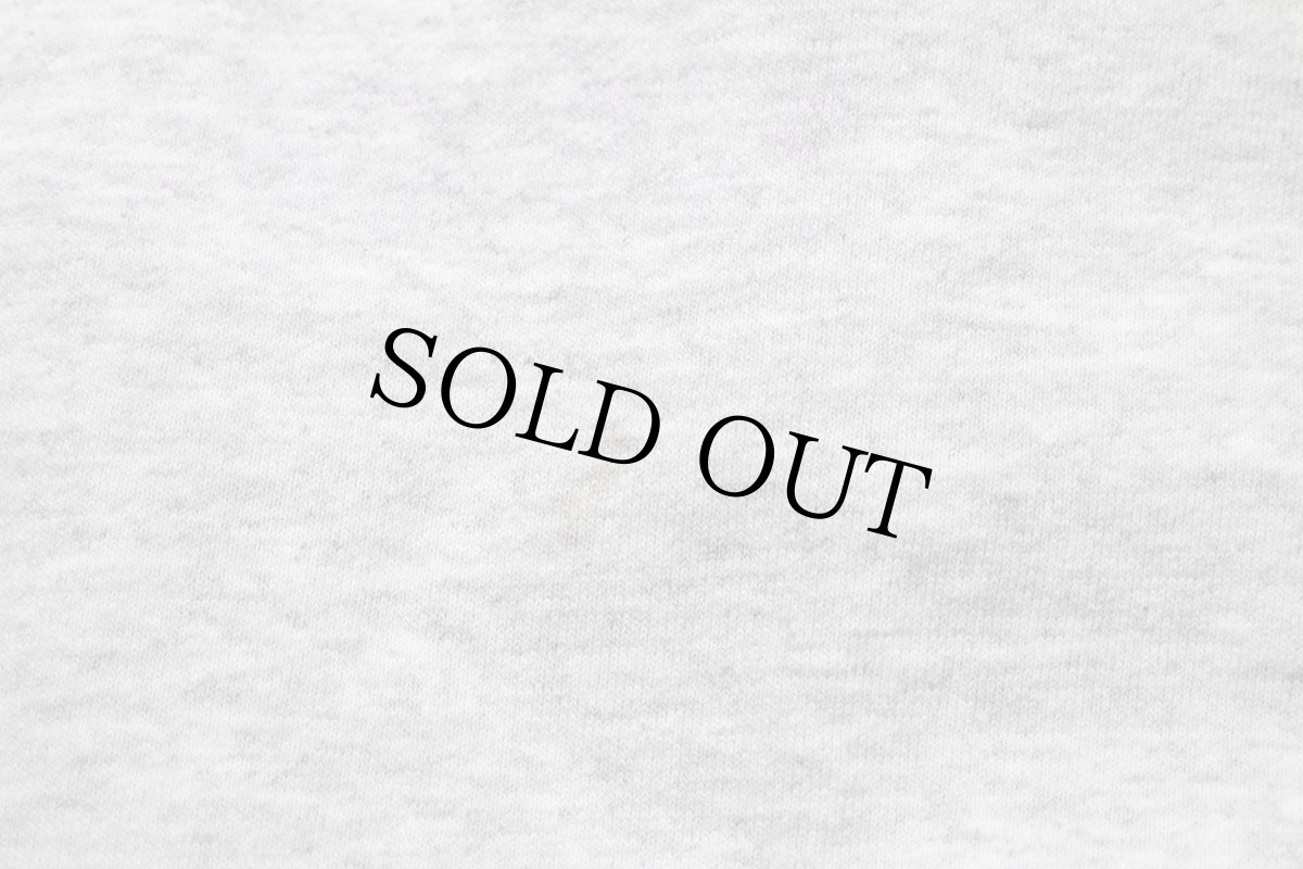 画像7: カナダ製 LOGOGRAM Adelphia 刺繍 ツートン 切り替え スウェット スタジャン 杢ライトグレー×紺 S (7)