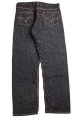 画像3: 00s メキシコ製 Levi'sリーバイス 501 先染め ブラック デニムパンツ w38 L32 (3)