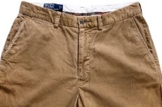 画像4: 00s ポロ ラルフローレン PROSPECT PANT コットン コーデュロイパンツ 薄茶 w34 L32★スラックス (4)