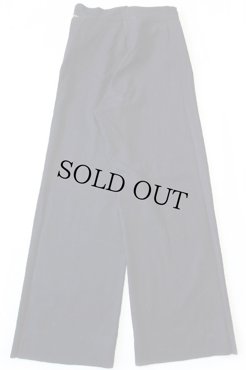 画像3: 40s 米軍 U.S.NAVY NAVAL メルトン ウール セーラーパンツ カスタム 濃紺 w28 (3)