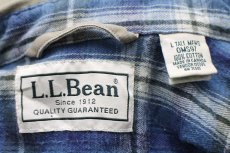画像4: カナダ製 L.L.Bean タータンチェック ネルライナー コットン ラインドハリケーンシャツ カーキ L-T (4)