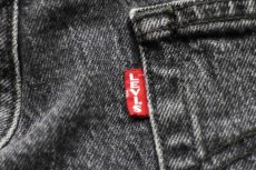 画像8: LEVI'Sリーバイス PREMIUM 501 36200 BIGE ストレッチ ブラック デニムパンツ w28 L28 (8)