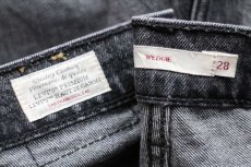 画像7: LEVI'Sリーバイス PREMIUM WEDGIE 22861 BIGE ストレッチ ブラック デニムパンツ 28 (7)