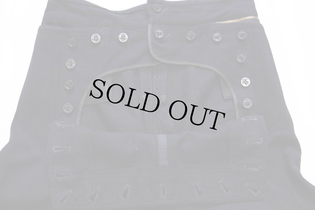 画像5: 40s 米軍 U.S.NAVY NAVAL メルトン ウール セーラーパンツ カスタム 濃紺 w28 (5)