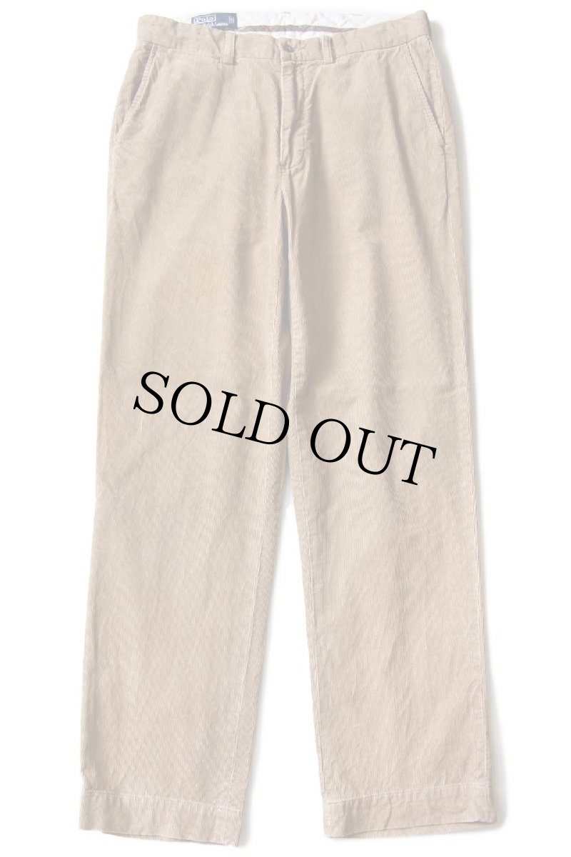 画像2: 00s ポロ ラルフローレン PROSPECT PANT コットン コーデュロイパンツ 薄茶 W34 L32★スラックス (2)