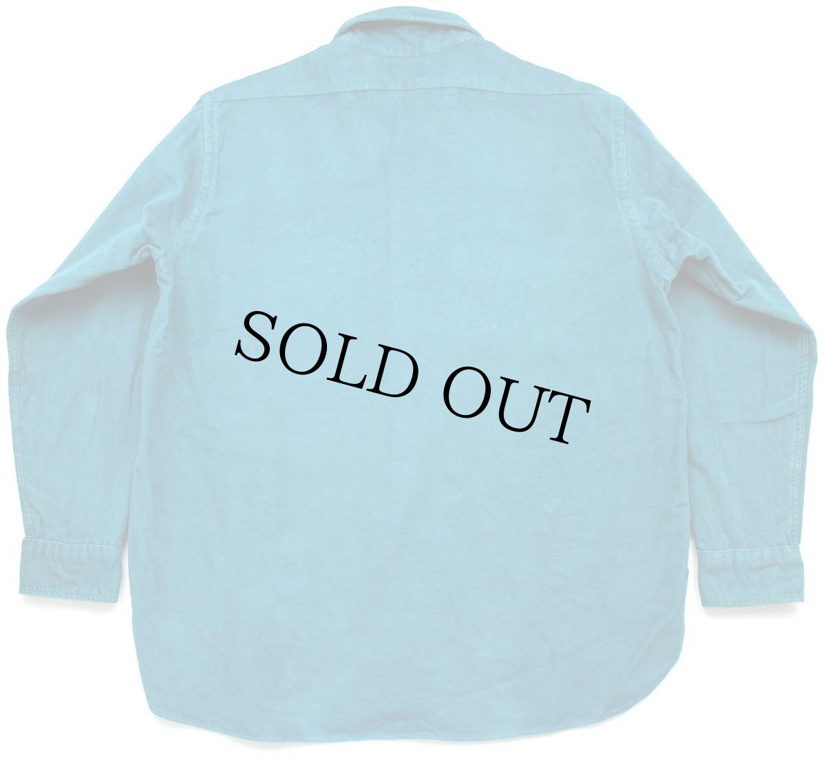 画像2: 80s USA製 L.L.Bean CHAMOIS CLOTH SHIRT 無地 コットン シャモアクロスシャツ 青緑 17.5 (2)