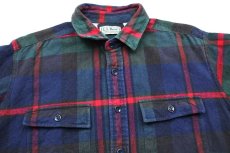 画像3: 90s L.L.Bean CHAMOIS CLOTH SHIRT タータンチェック コットン シャモアクロスシャツ L-T (3)