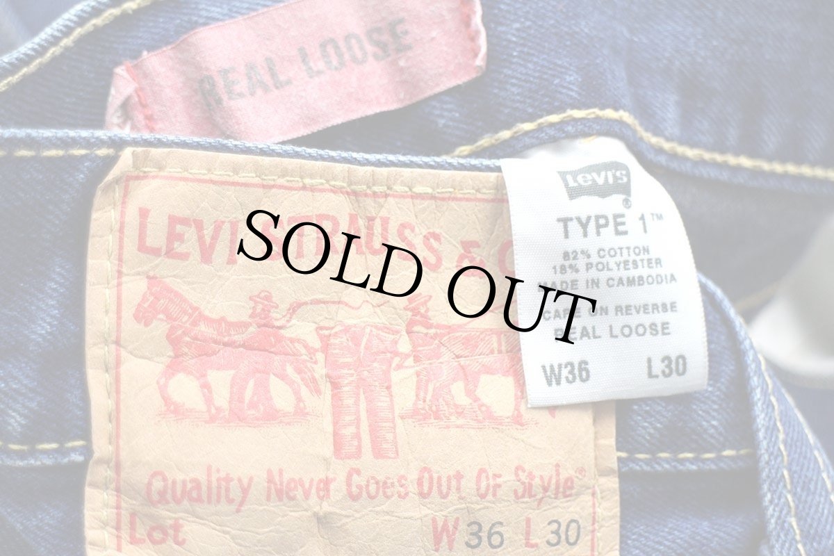 画像6: 00s Levi'sリーバイス TYPE1 REAL LOOSE 102 デニムパンツ ペンキ飛び w36 L30 (6)