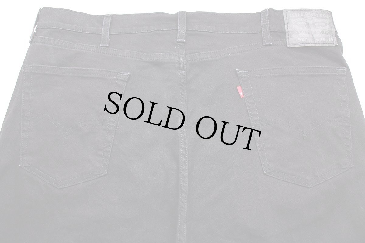 画像5: メキシコ製 Levi'sリーバイス 505 ストレッチ ブラック デニムパンツ w38 L29★65 (5)