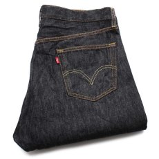 画像1: 00s メキシコ製 Levi'sリーバイス 501 先染め ブラック デニムパンツ w38 L32 (1)