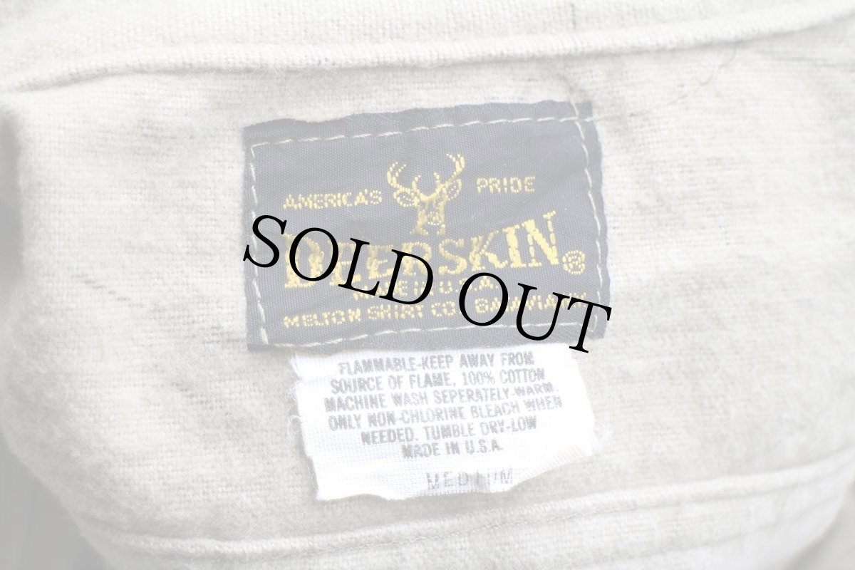 画像4: 80s USA製 DEERSKIN ウッドランドカモ コットン シャモアクロスシャツ M (4)