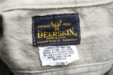 画像4: 80s USA製 DEERSKIN ウッドランドカモ コットン シャモアクロスシャツ M (4)