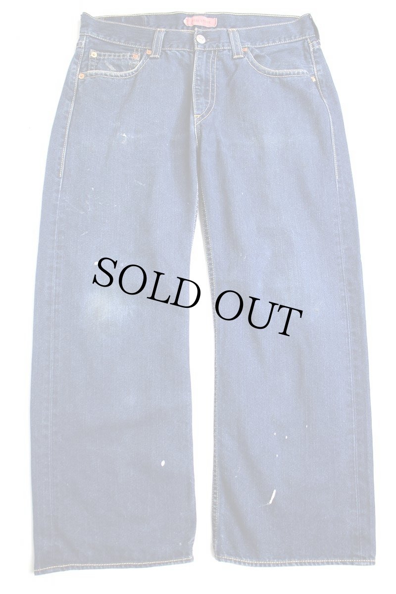 画像2: 00s Levi'sリーバイス TYPE1 REAL LOOSE 102 デニムパンツ ペンキ飛び w36 L30 (2)