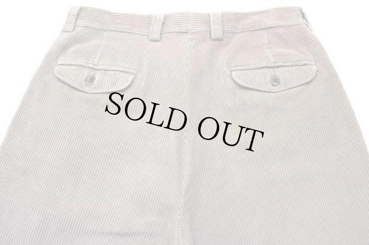 画像5: 90s L.L.Bean ツータック 太畝 コーデュロイパンツ ベージュ w34 (5)