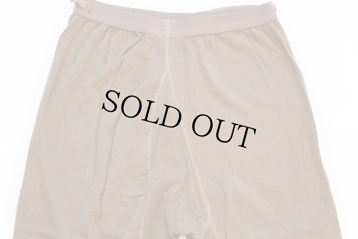 画像5: デッドストック★90s 米軍 ドロワーズ ウール×コットン インナーパンツ ブラウン M (5)