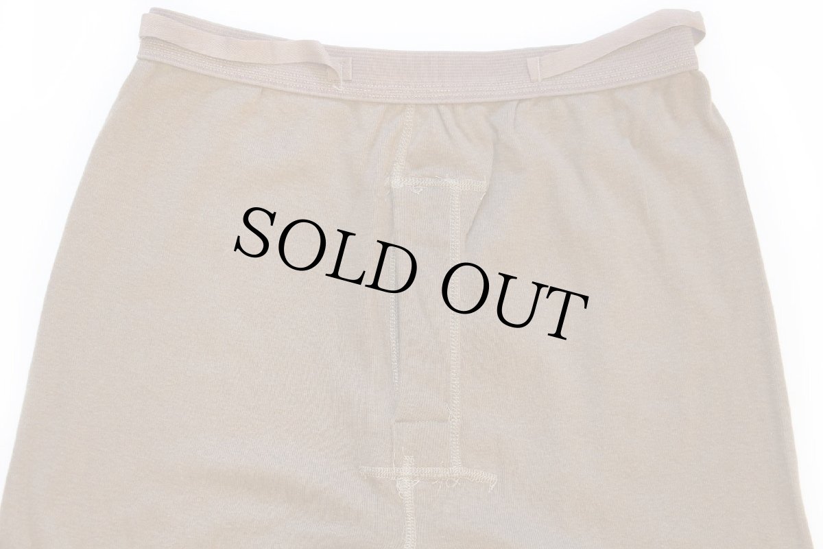 画像4: デッドストック★90s 米軍 ドロワーズ ウール×コットン インナーパンツ ブラウン M (4)