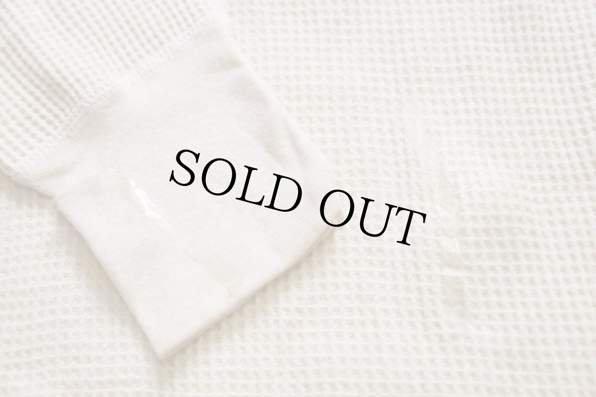 画像5: デッドストック★90s USA製 MORGAN MILLS コットン サーマルシャツ ナチュラル L (5)