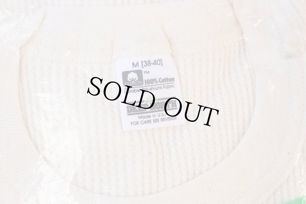 画像5: デッドストック★80s USA製 DEEP NORTH コットン サーマルシャツ ナチュラル M (5)