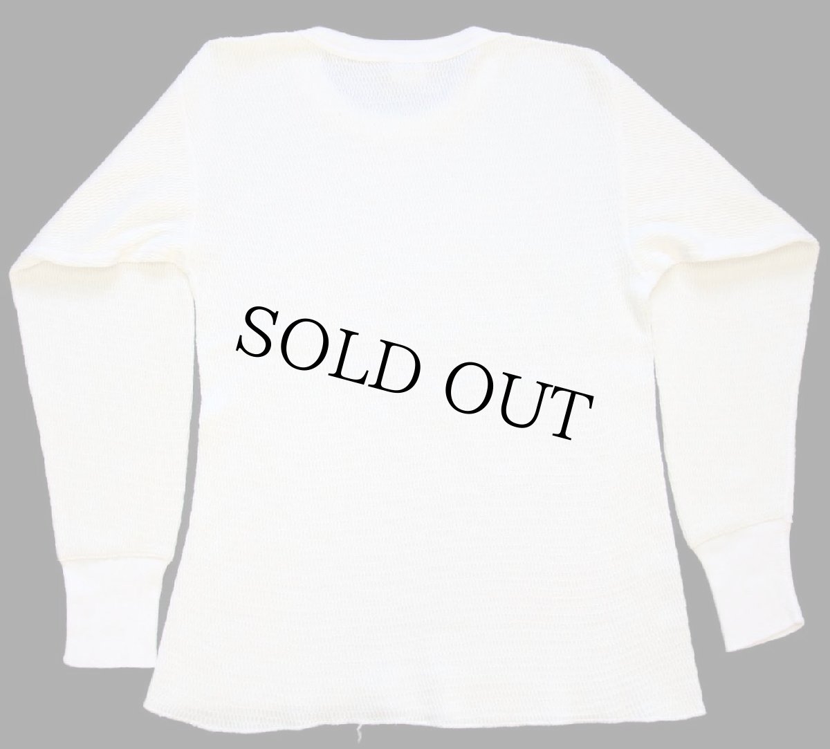 画像3: 80s USA製 OAKTON サーマルシャツ ナチュラル L (3)