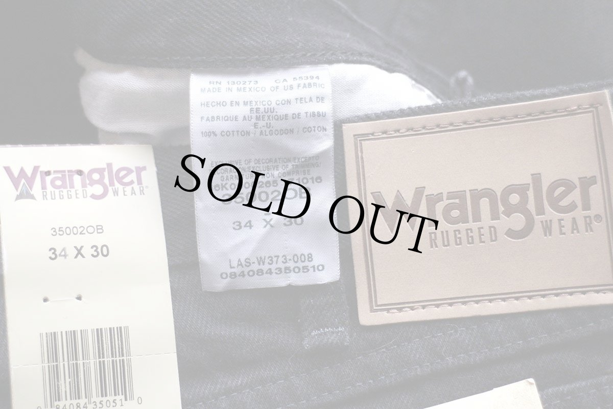 画像6: デッドストック★00s メキシコ製 Wranglerラングラー ブラック デニムパンツ w34 L30 (6)