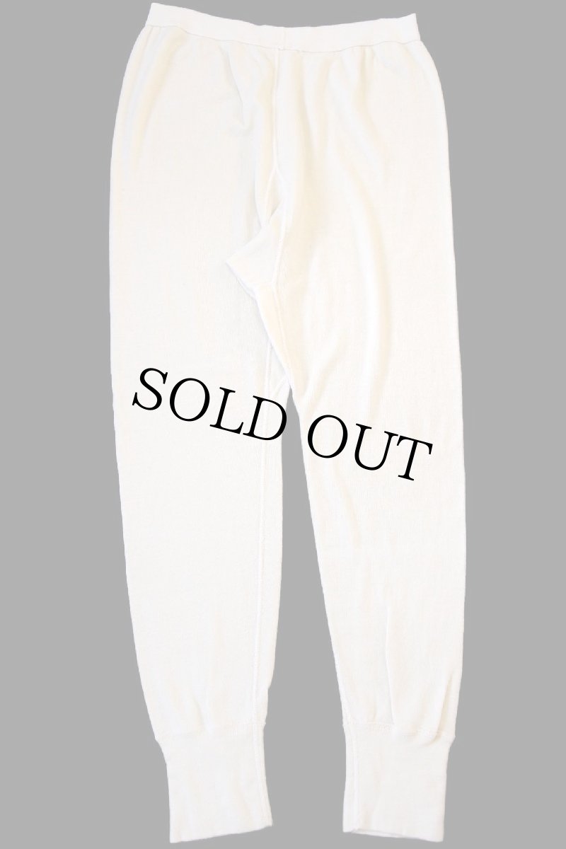 画像3: 80s 米軍 ドロワーズ ウール×コットン インナーパンツ ナチュラル M (3)