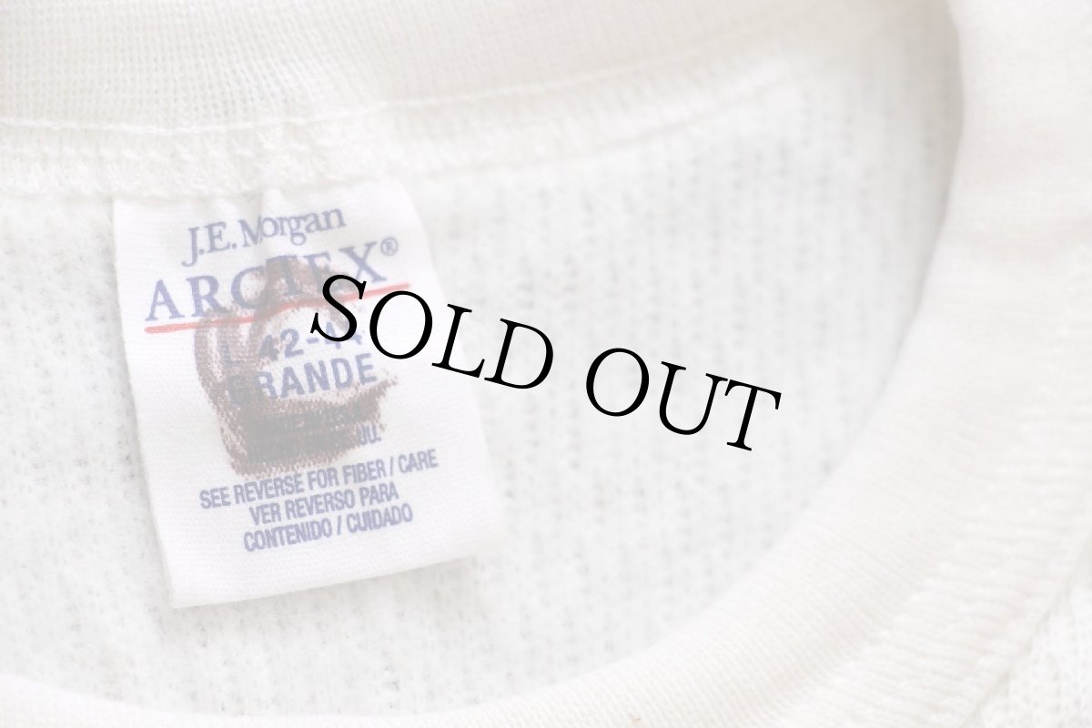 画像5: デッドストック★90s USA製 J.E.MORGAN ARCTEX 2レイヤー サーマルシャツ ナチュラル L (5)