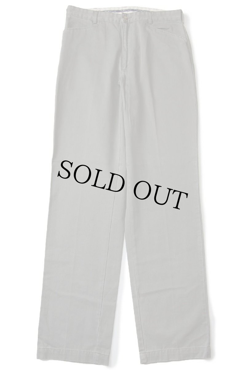 画像2: デッドストック★90s ポルトガル製 ポロ ラルフローレン MARTIN PANT コットン チノパン グレー w33 L34★フリスコ (2)