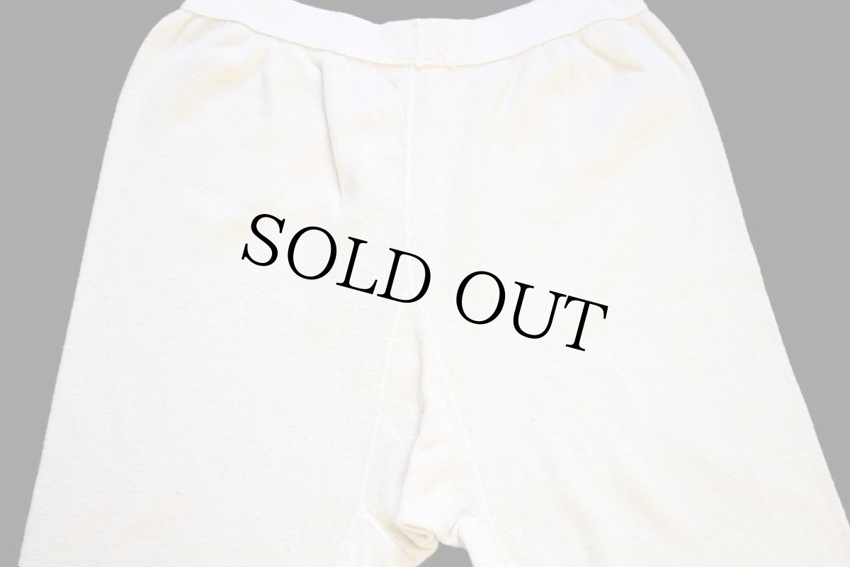 画像5: 80s 米軍 ドロワーズ ウール×コットン インナーパンツ ナチュラル M (5)