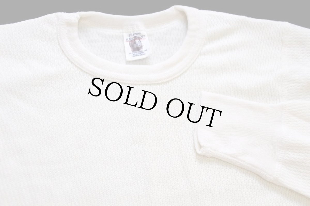 画像4: デッドストック★90s USA製 J.E.MORGAN ARCTEX 2レイヤー サーマルシャツ ナチュラル L (4)