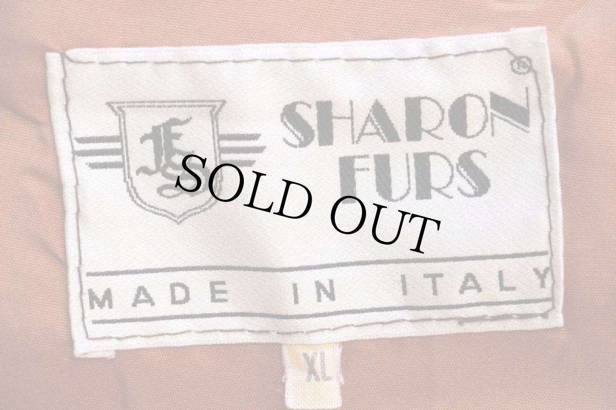 画像4: 80s イタリア製 SHARON FURS スエード レザーコート 茶 XL (4)