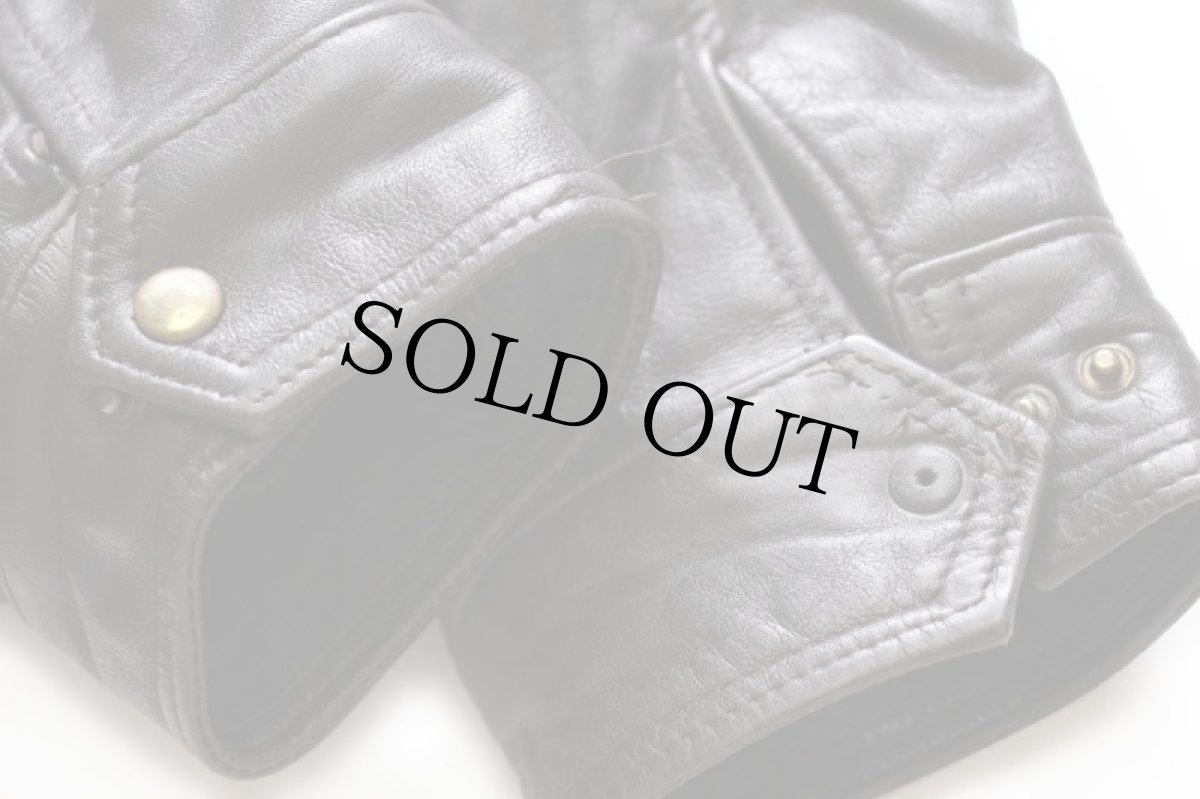 画像8: 90s イタリア製 VERA PELLE キルティングライナー フライト レザージャケット 焦げ茶 L (8)