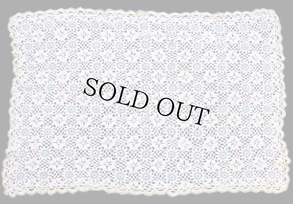 画像2: ハンドメイド カギ編み マルチカバー★クロシェ (2)