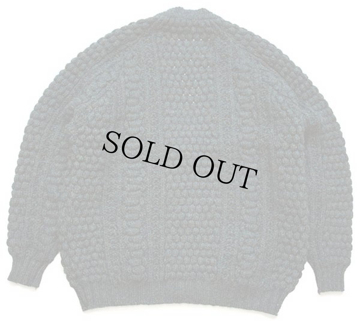 画像2: アイルランド製 classical culture by Rossan ケーブル編み ウールニット カーディガン 深緑★フィッシャーマン (2)