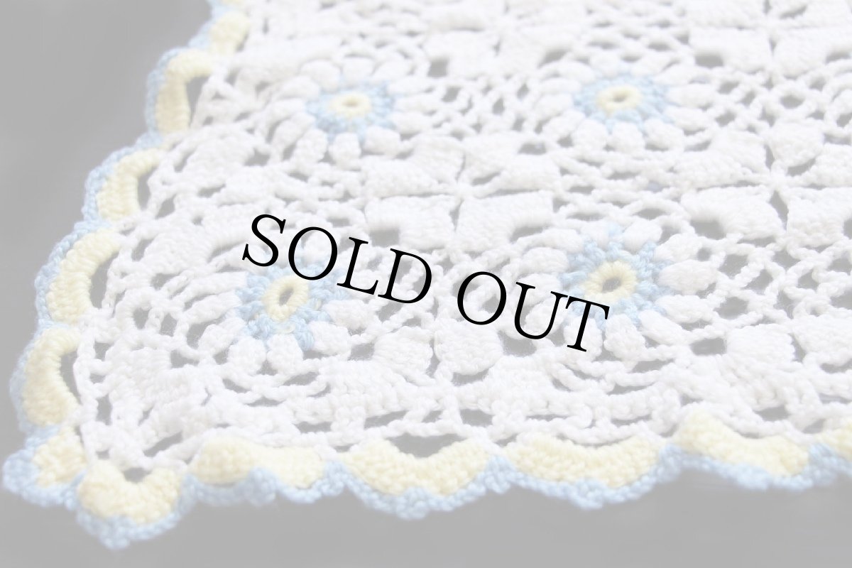 画像5: ハンドメイド カギ編み マルチカバー★クロシェ (5)