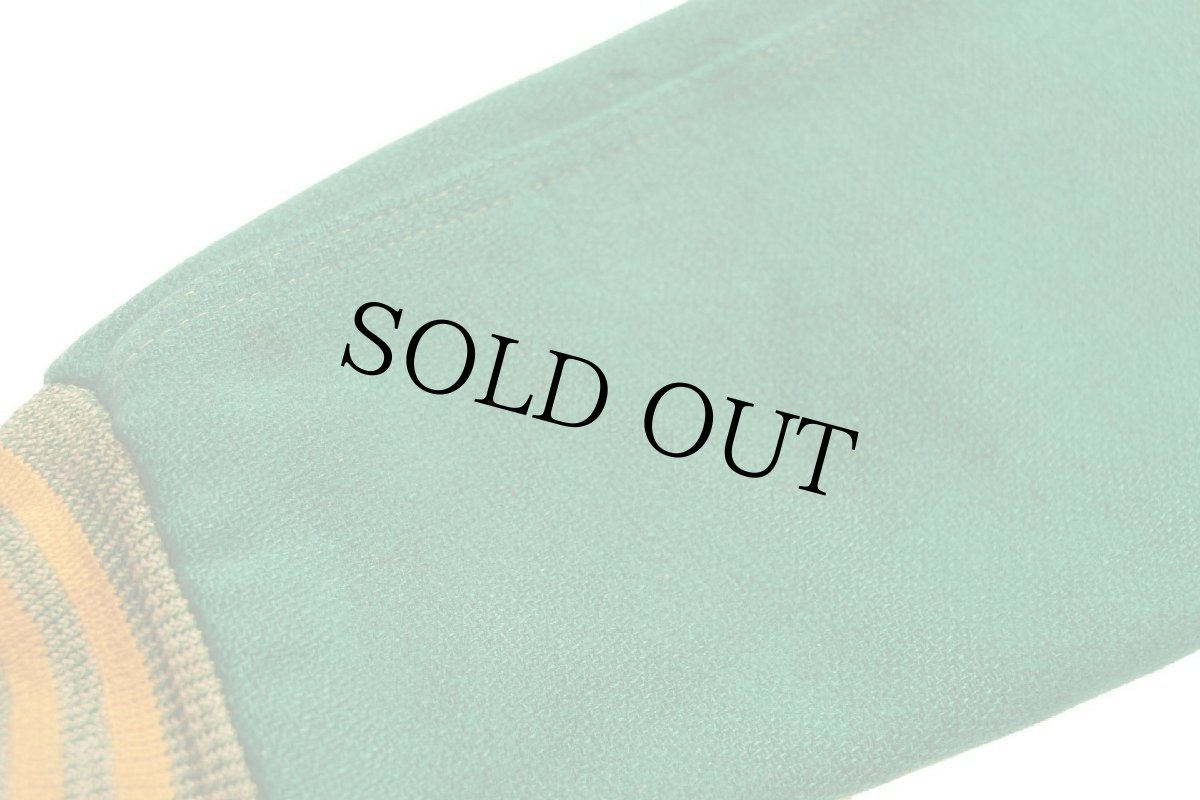 画像7: 50s TIMBERLINE Brill Bros レタードパッチ付き メルトン ウールスタジャン 緑×黄 38 (7)