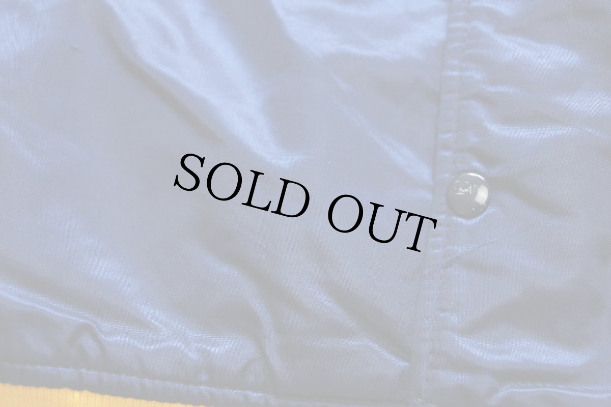 画像6: 90s USA製 STARTERスターター MICHIGAN キルティングライナー ナイロンスタジャン 紺 L (6)