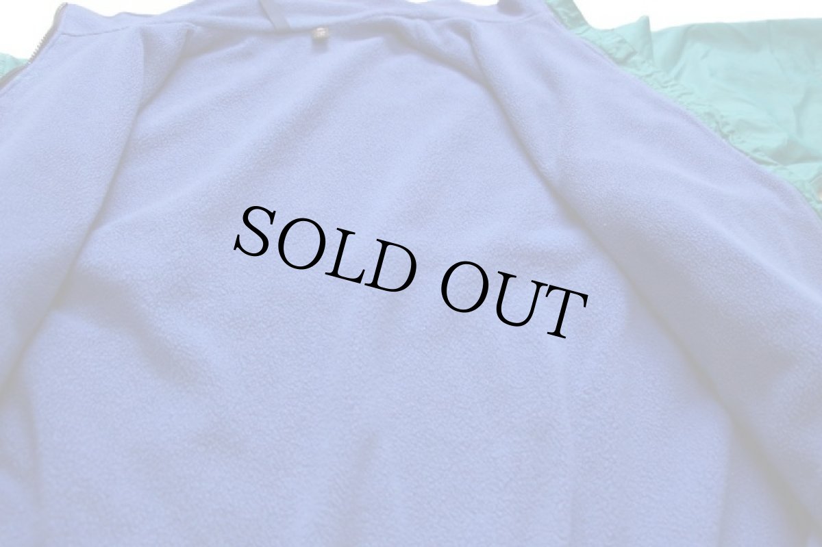 画像6: 90s USA製 patagoniaパタゴニア シェルドシンチラ フリースライナー ナイロンジャケット エメラルドグリーン XL (6)