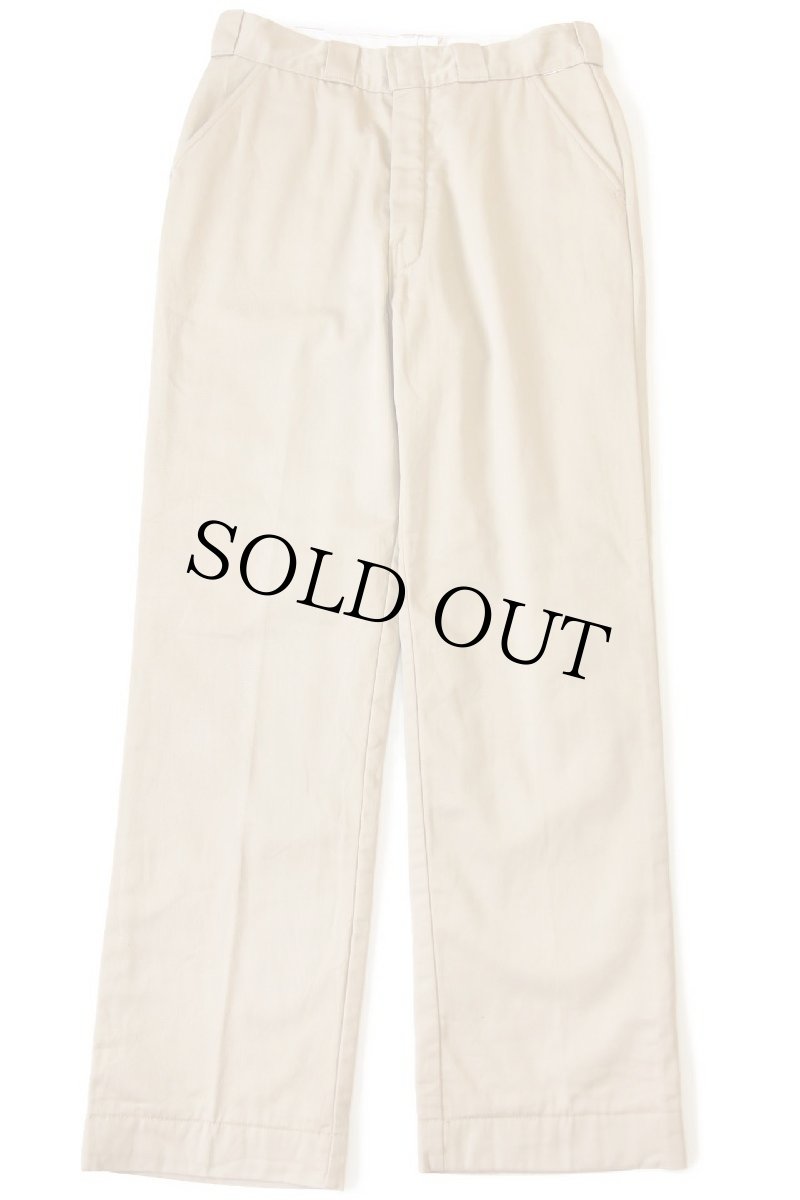 画像2: 70s L.L.Bean 筆記体タグ コットンライナー チノパン カーキ w32 (2)