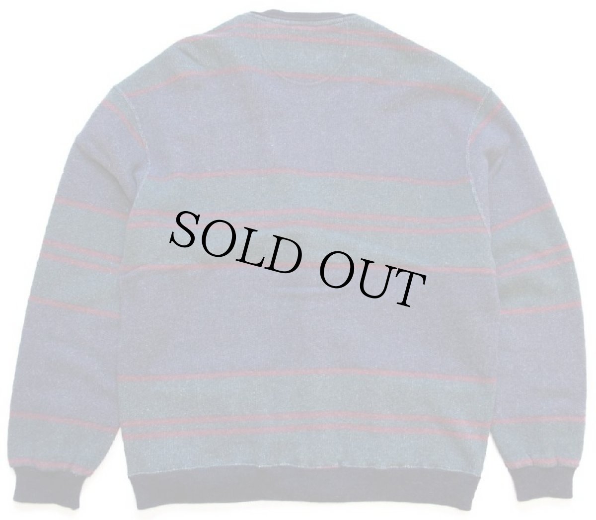 画像2: 90s イタリア製 FORT&MADOX ランダムボーダー ラムウール×コットン混 ニット カーディガン M (2)