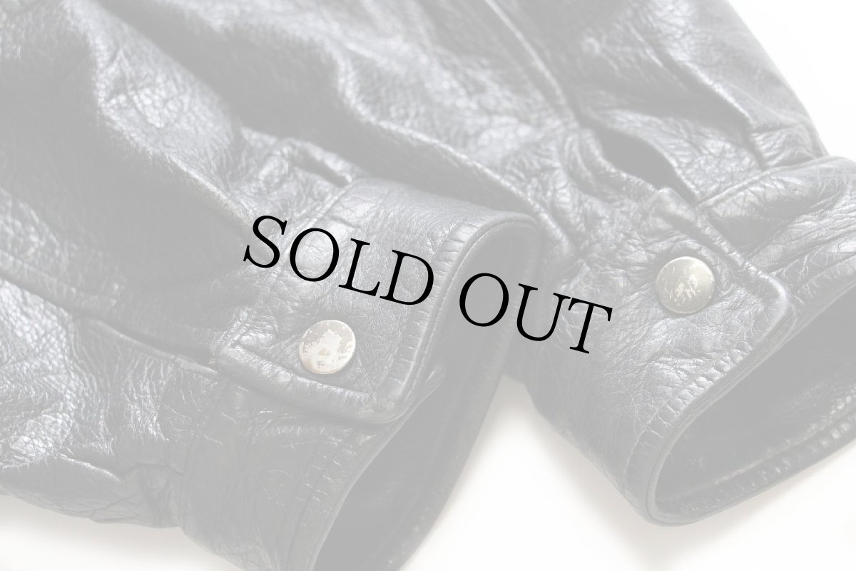 画像7: 00s STJOHN'SBAY レザージャケット 黒 L (7)