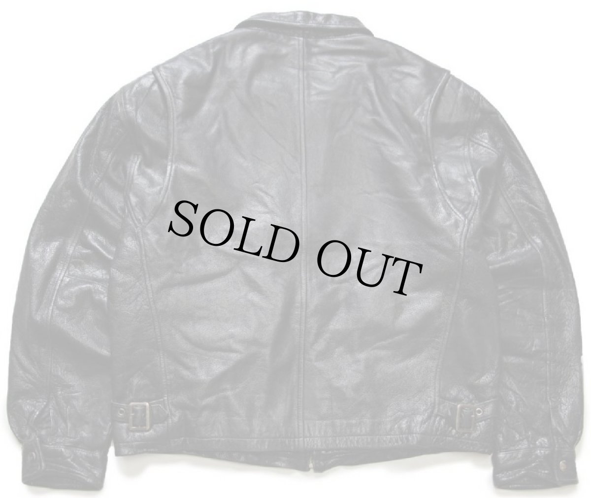 画像2: 00s STJOHN'SBAY レザージャケット 黒 L (2)