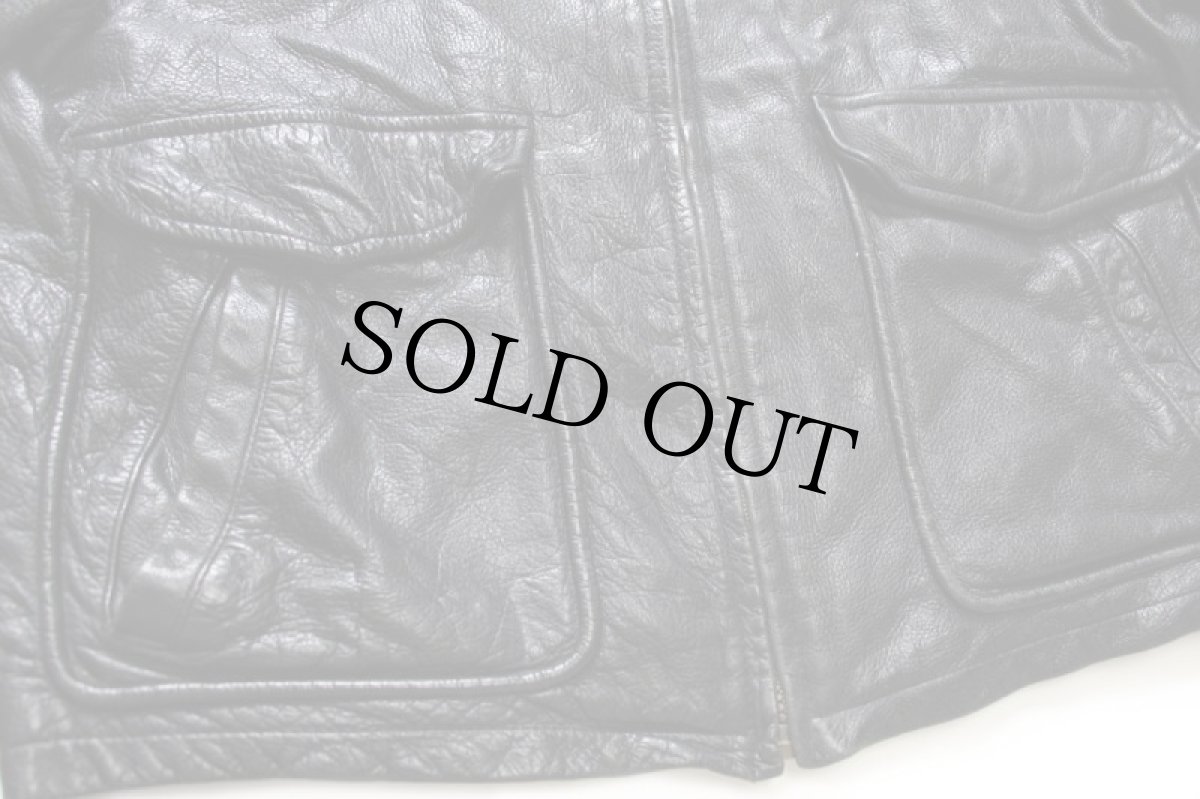 画像6: 00s STJOHN'SBAY レザージャケット 黒 L (6)