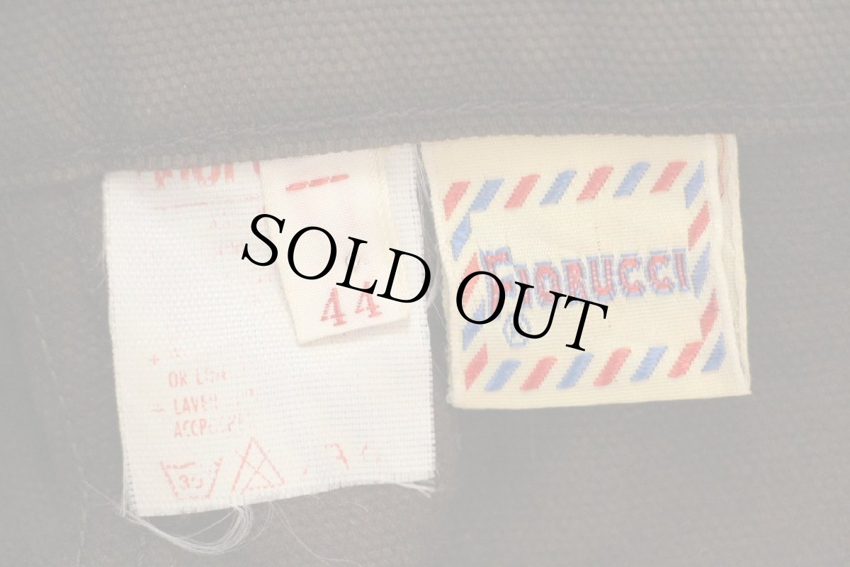 画像6: 90s イタリア製 FIORUCCI ベイカータイプ ダック地 ワークパンツ 焦げ茶 44 (6)