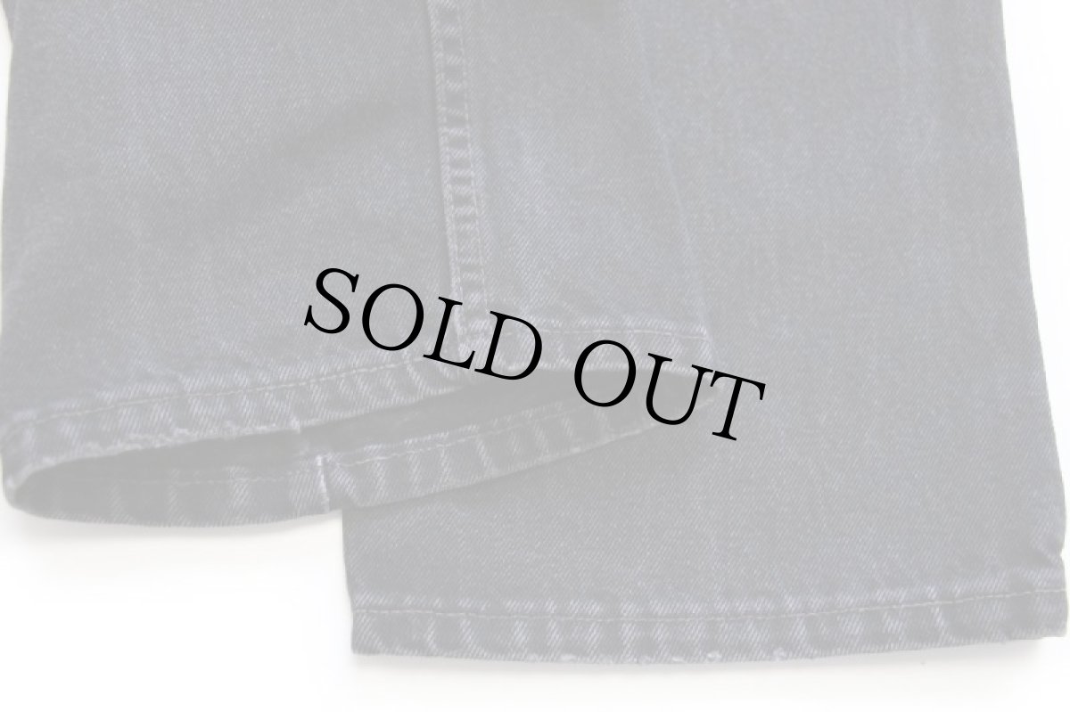 画像8: 90s USA製 Levi'sリーバイス 505 ブラック デニムパンツ w38 L32★63 (8)