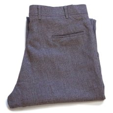 画像1: 80s Levi'sリーバイス ACTION SLACKS STA-PRESTスタプレ グレンチェック フレア スラックス ポリエステルパンツ w38 (1)